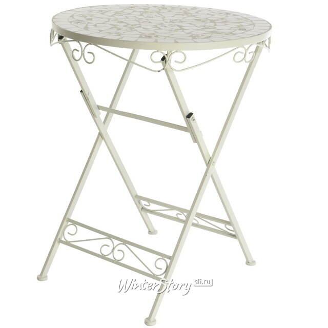 Складной садовый столик с мозаикой Флорентин Тессера 70*60 см, металл Kaemingk