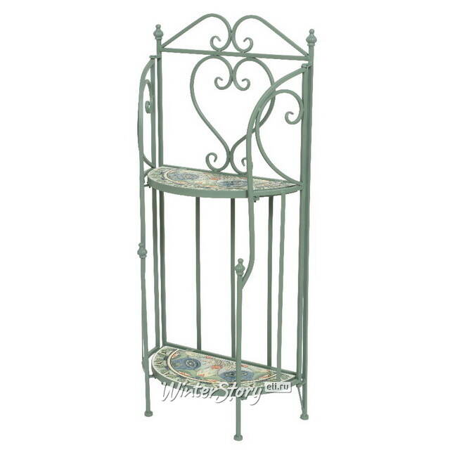 Металлическая этажерка с мозаикой Ривьера 98*40 см Kaemingk