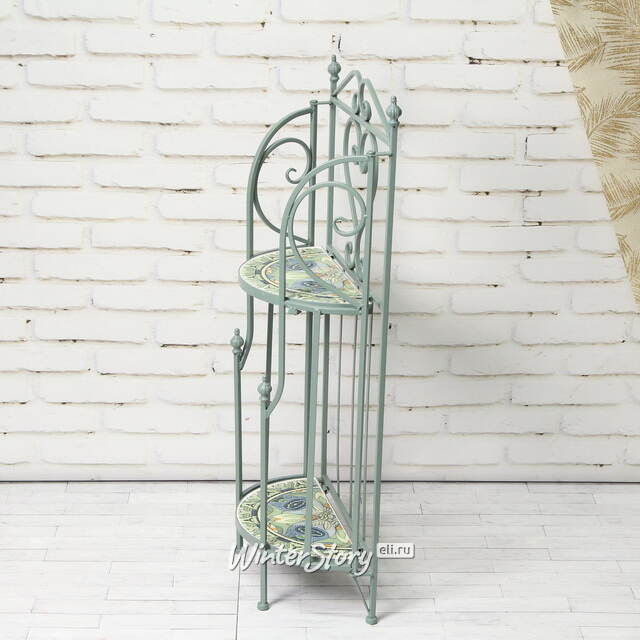 Металлическая этажерка с мозаикой Ривьера 98*40 см Kaemingk