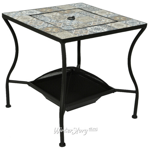 Стол для костра с мозаикой Гран Тулуз 55*55 см, металл Kaemingk