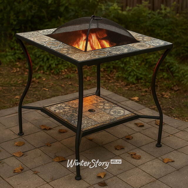 Стол для костра с мозаикой Гран Тулуз 55*55 см, металл Kaemingk
