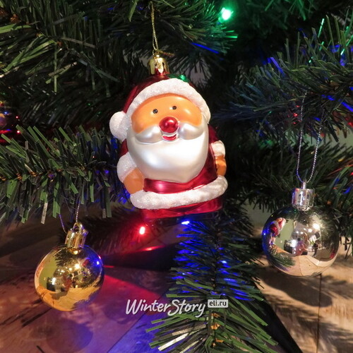 Настольная елка Christmas Story 90 см с игрушками и разноцветной LED гирляндой на батарейках, ПВХ Edelman