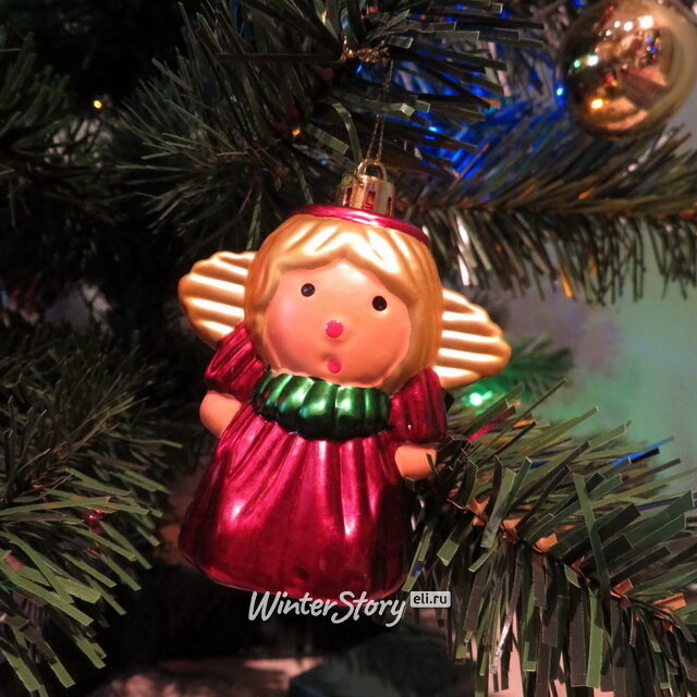 Настольная елка Christmas Story 90 см с игрушками и разноцветной LED гирляндой на батарейках, ПВХ Edelman