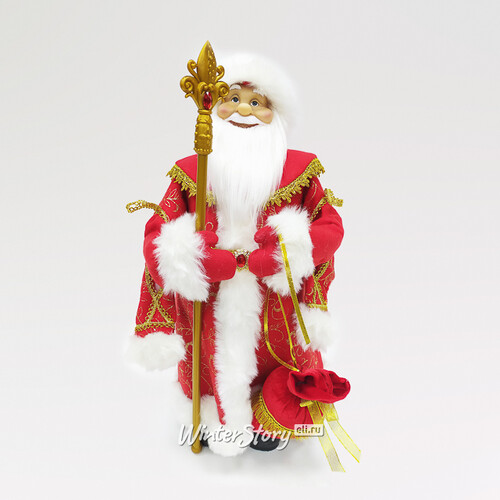 Фигура Дед Мороз - Хозяин Зимы в красной шубе 60 см Triumph Tree
