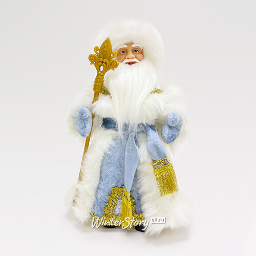 Фигура Дед Мороз - Хозяин Зимы в голубой шубе 30 см Triumph Tree