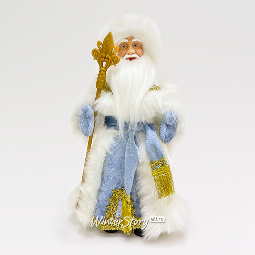 Фигура Дед Мороз - Хозяин Зимы в голубой шубе 50 см Triumph Tree