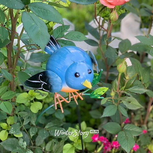 Садовый штекер Птичка Валенсии 54 см синяя Kaemingk