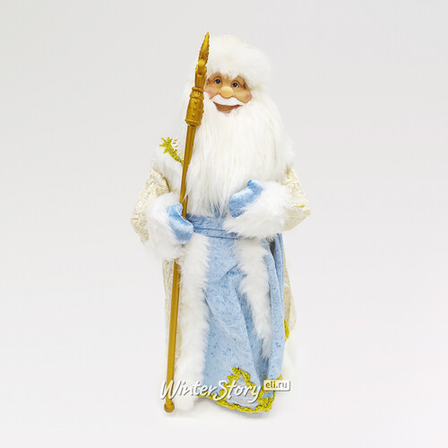 Фигура Дед Мороз - Хозяин Зимы в голубой шубе 60 см Triumph Tree