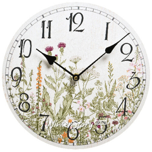 Настенные часы в стиле Прованс - Цветочный аромат Руссийона 29 см Kaemingk