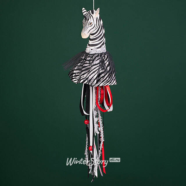Елочная игрушка Зебра Филберт 36 см, подвеска Christmas Deluxe