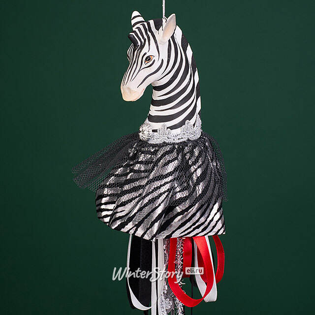 Елочная игрушка Зебра Филберт 36 см, подвеска Christmas Deluxe