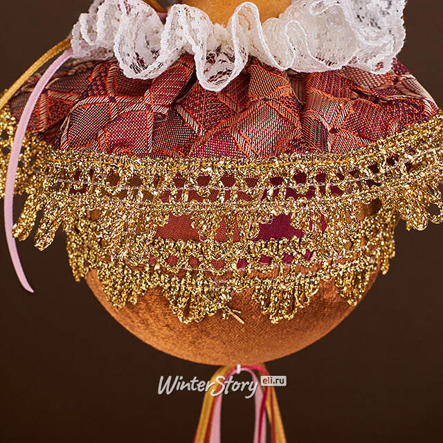 Елочная игрушка Кот Микаэль в шапочке 18 см, подвеска Christmas Deluxe