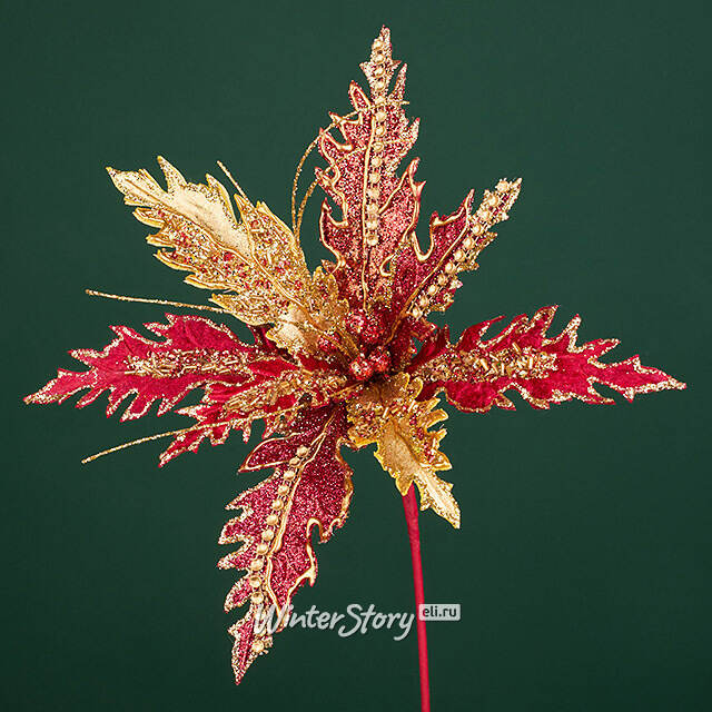 Пуансеттия на стебле Diretto di Norrmalm 73 см Christmas Deluxe