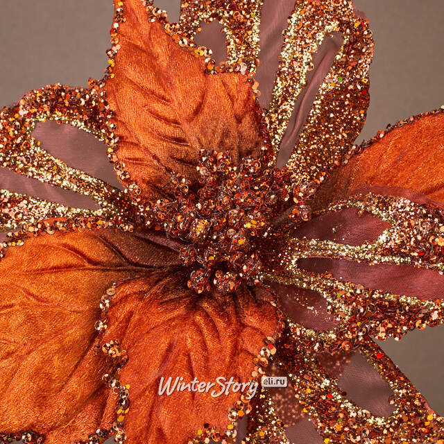 Пуансеттия на стебле Stortorge Helsingo 69 см Christmas Deluxe