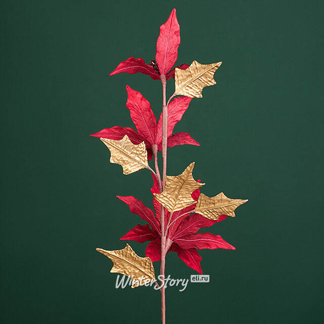 Пуансеттия на стебле Annese Marsala 72 см Christmas Deluxe