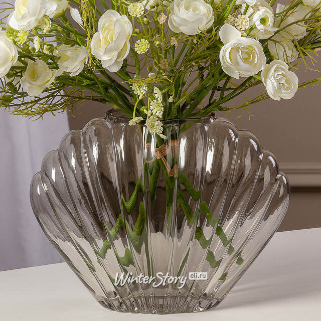 Стеклянная ваза Mikimoto Beige 24 см Kaemingk