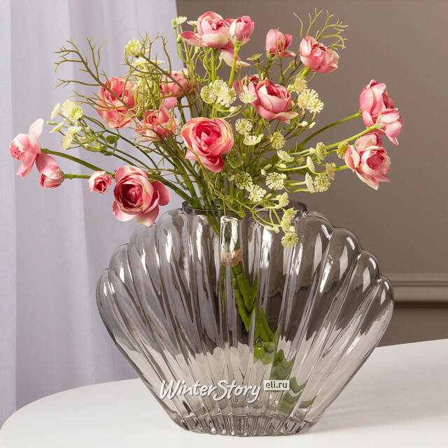 Стеклянная ваза Mikimoto Beige 24 см Kaemingk