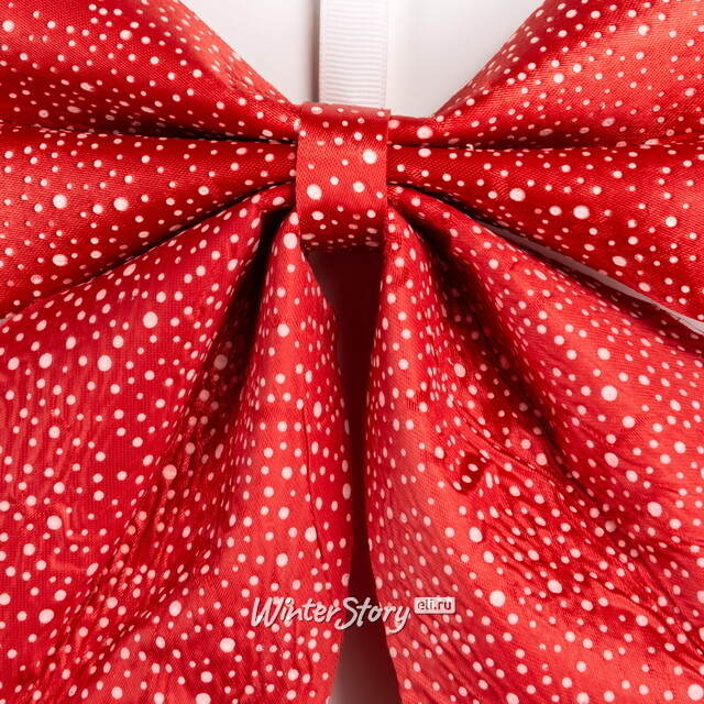 Бант для декора Пизелло 24*20 см красный Christmas Deluxe (Кристмас Делюкс)