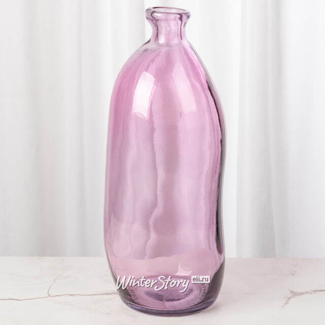 Стеклянная ваза-бутылка Eiter Rose 35 см Kaemingk