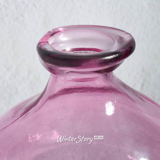 Стеклянная ваза-бутылка Eiter Rose 18 см Kaemingk