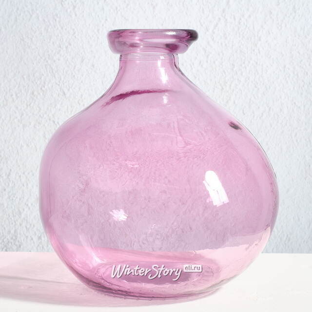 Стеклянная ваза-бутылка Eiter Rose 18 см Kaemingk