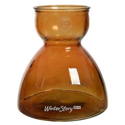 Стеклянная ваза Amber 23 см Kaemingk
