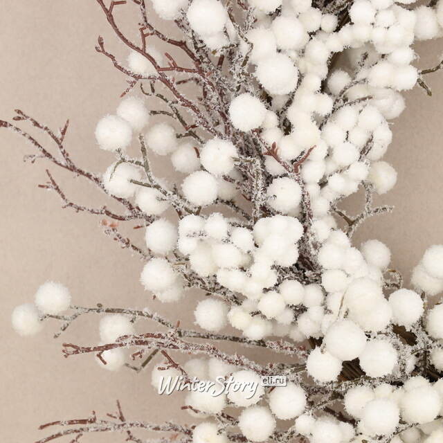 Венок с ягодами White Berry 45 см Christmas Deluxe