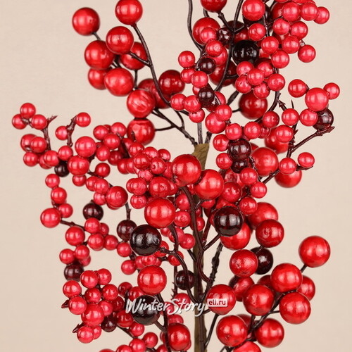 Декоративная ветка с ягодами Моник 55 см Christmas Deluxe