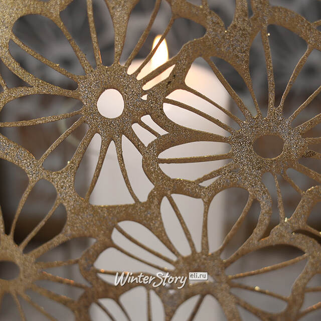 Набор подсвечников-фонарей Camomile Flores 27-33 см, 2 шт Kaemingk