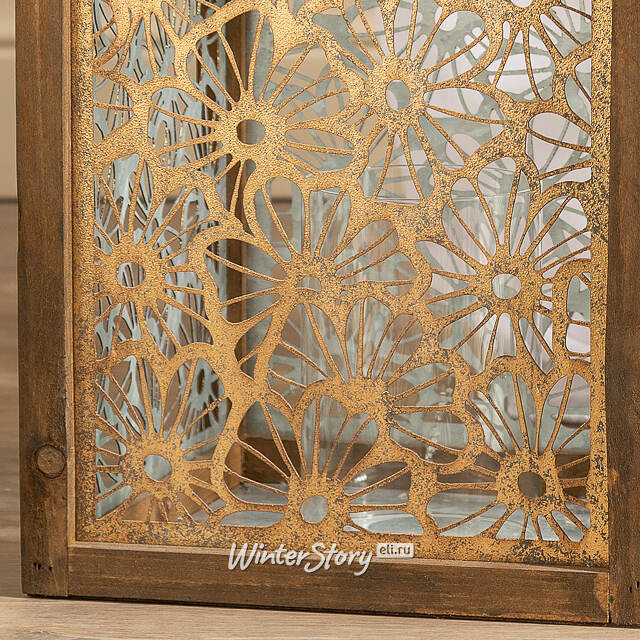 Набор подсвечников-фонарей Camomile Flores 27-33 см, 2 шт Kaemingk