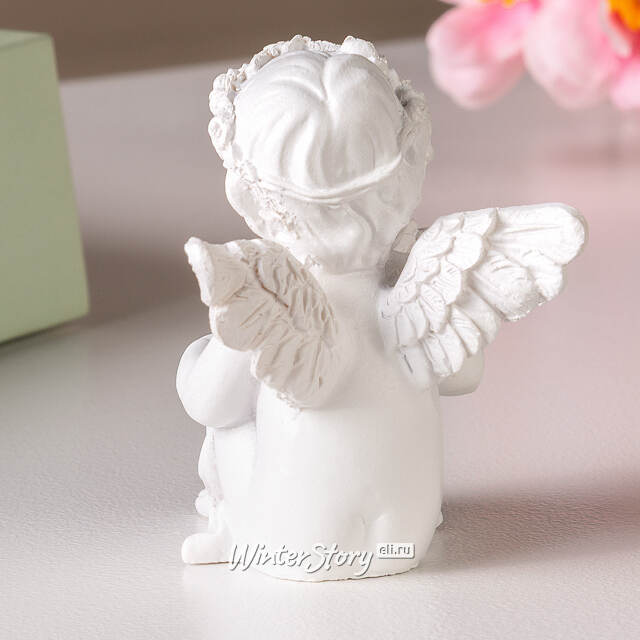 Декоративная фигурка Ангелочек Натаниэль с розой 7 см Breitner