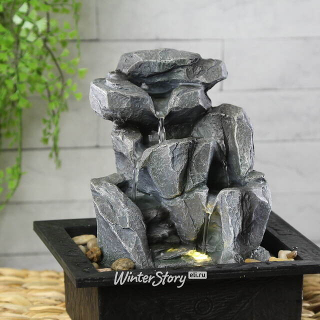 Настольный фонтан Коринф 24 см с LED подсветкой Kaemingk