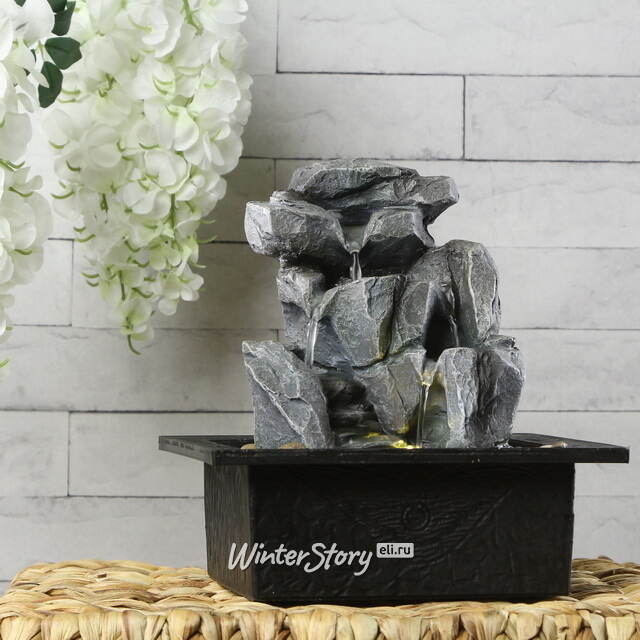 Настольный фонтан Коринф 24 см с LED подсветкой Kaemingk