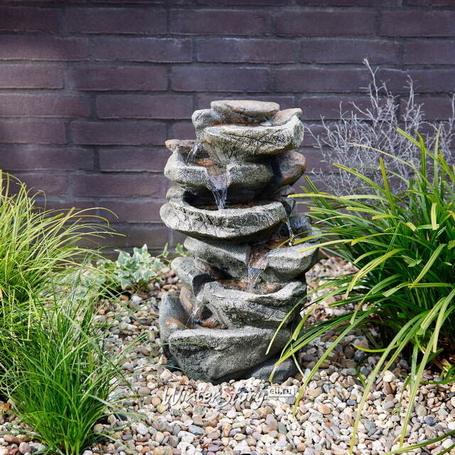 Декоративный фонтан Уотерфорд 51 см с LED подсветкой Winter Deco