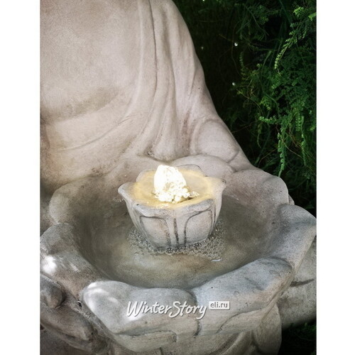 Декоративный фонтан Цветок Лотоса 71 см с LED подсветкой Kaemingk