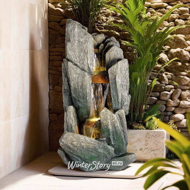 Садовый фонтан Геньон 98 см с LED подсветкой Winter Deco