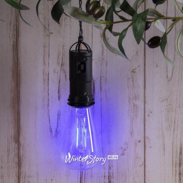 Подвесной солнечный светильник Solar Furiosa 20 см, голубой, IP44 Kaemingk