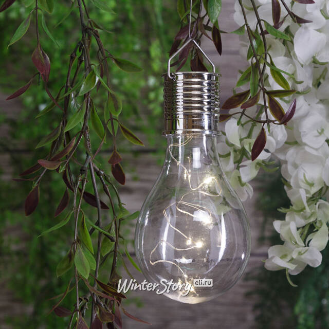 Подвесной солнечный светильник Лампочка Solar Montana 14 см, с теплыми белыми LED, IP44 Kaemingk (Кейминг)