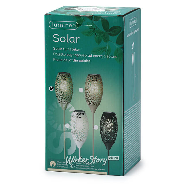Садовый фонарь на солнечной батарее Solar Drop 94*11 см, зеленый, IP44 Kaemingk (Кейминг)