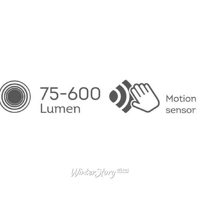 Садовый светильник на солнечной батарее Solar Bruno 50 см, датчик движения, IP44 Kaemingk