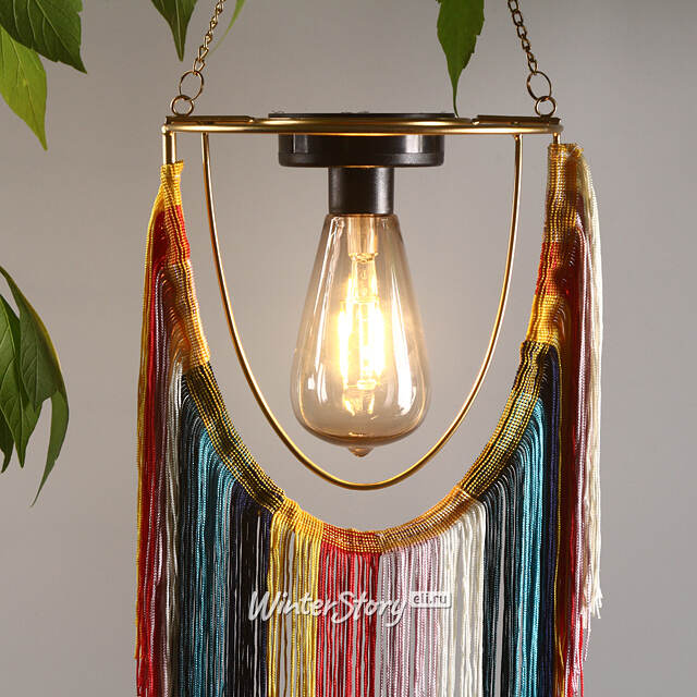 Подвесной светильник на солнечной батарее Solar Boho - Multicolor 38 см, IP44 Kaemingk