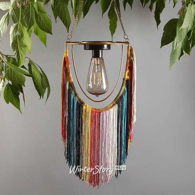 Подвесной светильник на солнечной батарее Solar Boho - Multicolor 38 см, IP44 Kaemingk