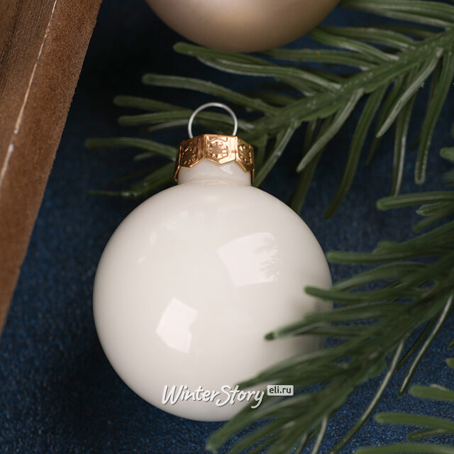 Коллекция стеклянных елочных шаров Благородный Жемчуг 3.5 см, 16 шт Winter Deco