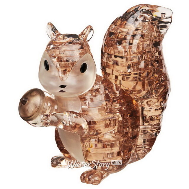 3Д пазл Белка, 9 см, 39 эл Crystal Puzzle