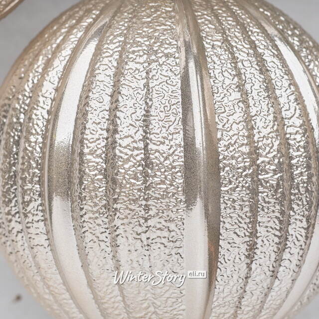 Набор пластиковых шаров Luxurious Shine 8 см кремовый, 6 шт Winter Deco