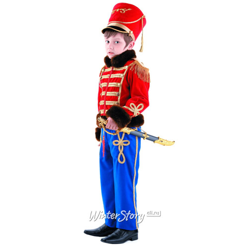 Карнавальный костюм Гусарский офицер, рост 158 см Батик