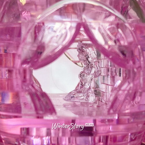 3Д пазл Розовая Карета, 10 см, 67 эл Crystal Puzzle