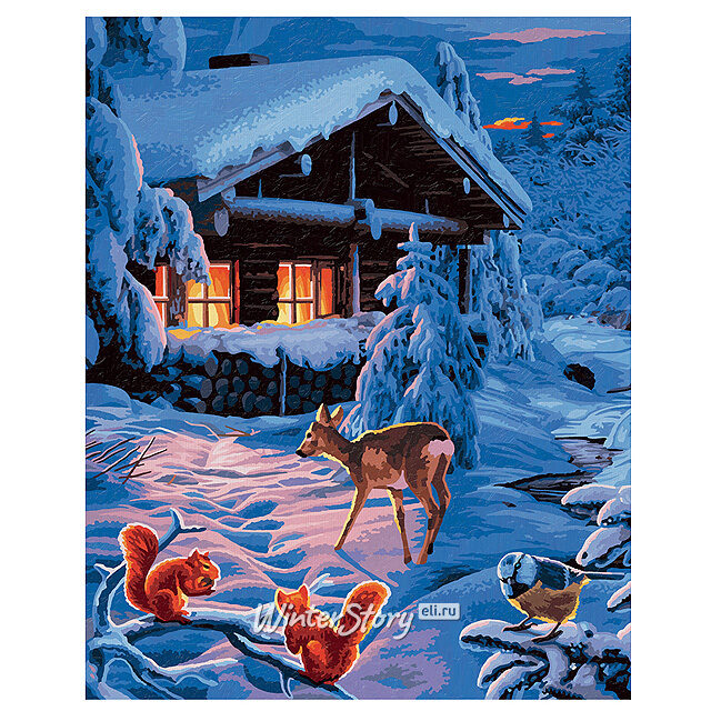 Картина по номерам "Романтическая зимняя ночь", 40*50 см Schipper