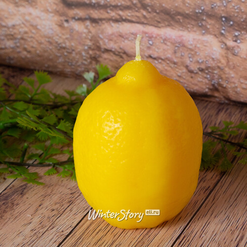Ароматизированная свеча Лимон 8 см, 18 часов горения Омский Свечной