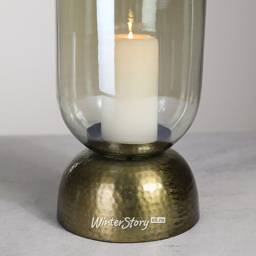 Стеклянный подсвечник Lampe Vintage 31 см, для классической свечи Kaemingk